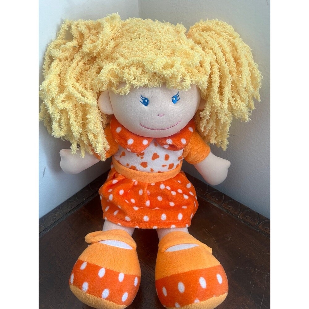 Stephan Baby Orange Dress Rag Doll